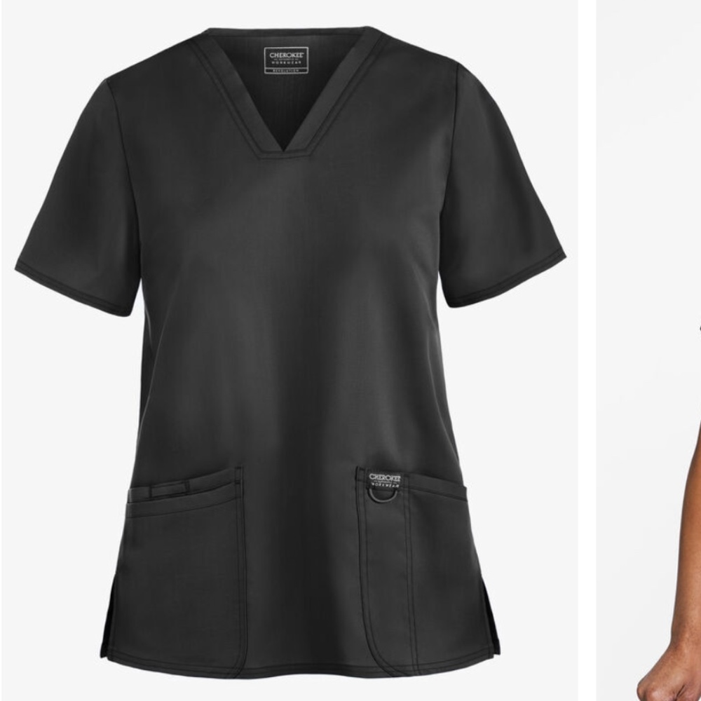 Cherokee Workwear Revolution Women's 3-Pocket STRETCH V-Neck Scrub Top